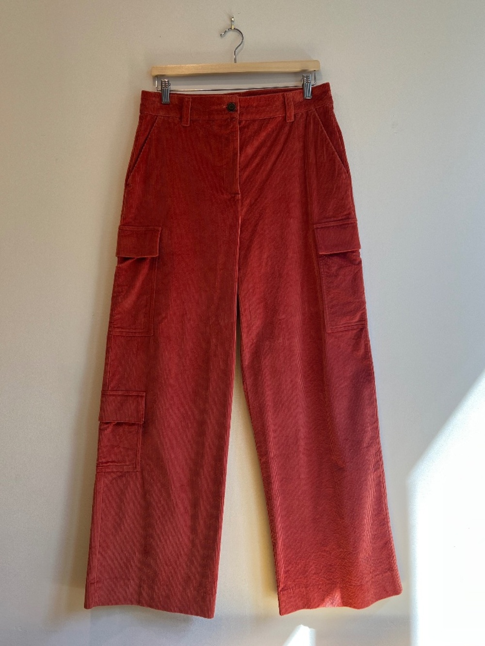 ba&sh High Rise Wide Leg Corduroy Pants Size 40